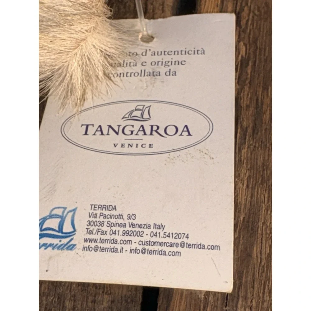 NWT Terrida Tangaroa Venice Leather And Hair On Hide Cosmetic Bag Plaid Sage Tan